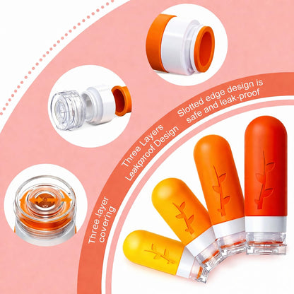 Travel Containers for Toiletries, 18pack TSA Approved Size Containers for Toiletries,travel bottles for - photo 3