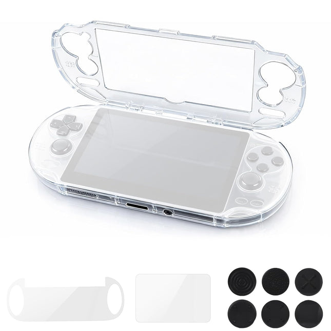 Clear Crystal Hard Shell Case Set for Vita 1000 PCH-1000 Game Console