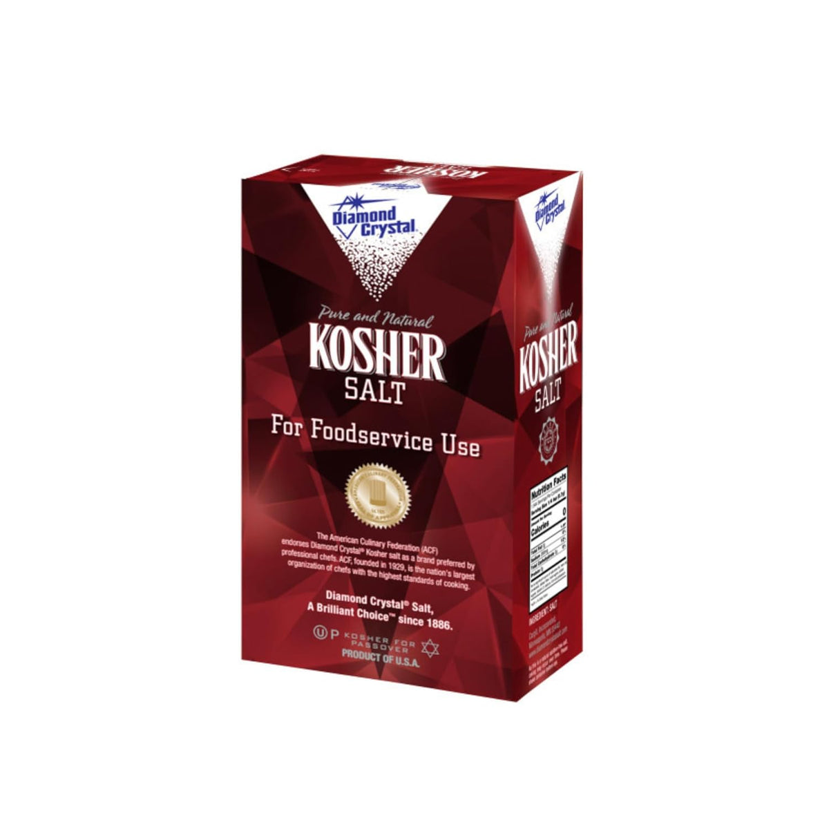 Kosher Salt – Full Flavor, No Additives - Pure and Natural Since 1886 (Restaurant Pack) - 3 Pound Box - photo 2
