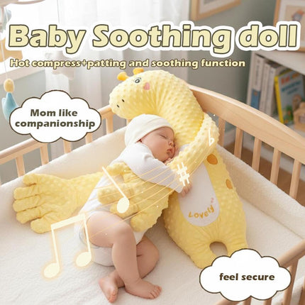 Electric Automatic Patting Device for Soothing & Comfort, Baby Soothers Toys Cute Animal Plush Stuffed Doll Portable Soothing Dolls for Home and Travel
