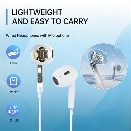 2Pack Wired Headphones for iPhone Ear buds with Lightning Connector(Built-in Microphone & Volume Control) Earbuds for iPhone 14/13/12/11/XR/XS/X/8/7/Pro/Pro Max【Official Certified Earphones】-Plug&Play