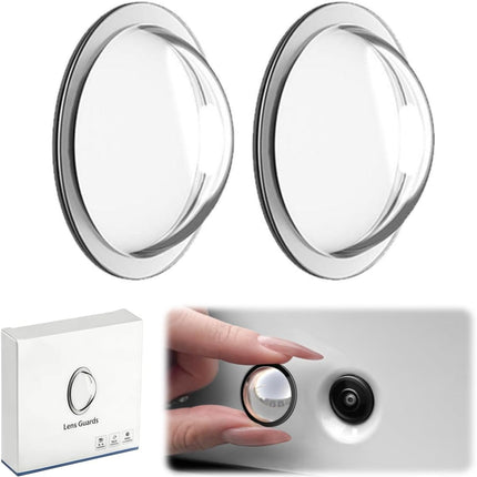 Car Camera Lens Protector,Car 360 Panoramic Camera Protective Cover,Clear Transparency Weatherproof Cars Backup Cameras Protection,Anti-Glare,Anti-Rain,Anti-Collision (2)