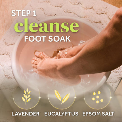 Dr. Scholl’s Pedi Perfect 4-in-1 Pedicure Kit - The Ultimate at-Home Spa Pedicure Experience, Foot Soak, Exfoliating Mask, Moisturizing Cream, Pumice Stone Callus Remover, Soft Smooth Feet in Minutes