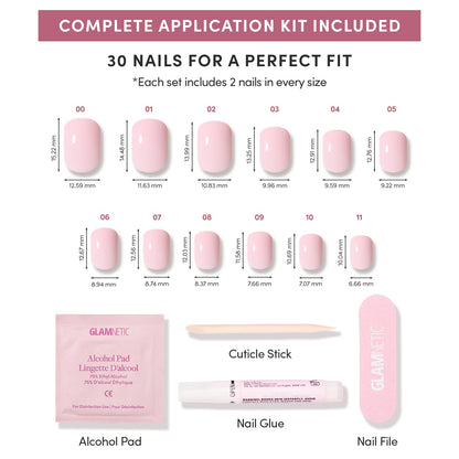 Sugar BB Super Short Baby Pink Press-On Nails Kit - photo 4