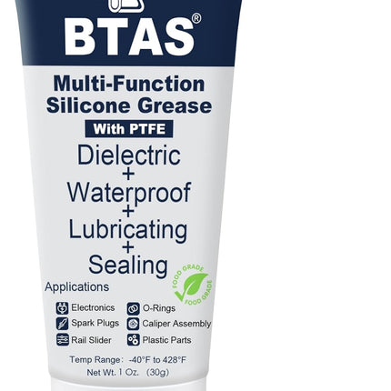 BTAS Dielectric Grease for Electrical Connectors Automotive Spark Plug Boot Battery Terminal Marine Dialectical Electronics Wiring Die Electric Contact Silicone Dialectric Grease 1 oz 1 Pcs