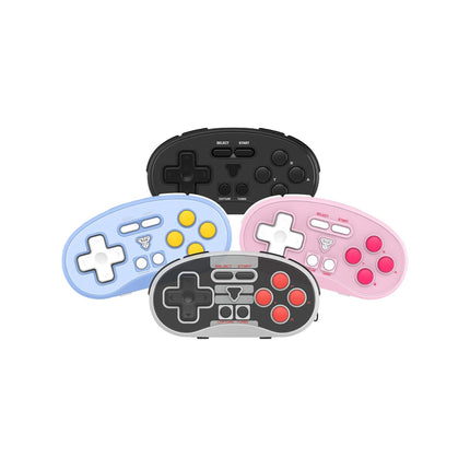 FANTECH Mini Retro Bluetooth Controller Keychain Sized Portable Gamepad for Nintendo Switch, PC, Android and macOS (gray)