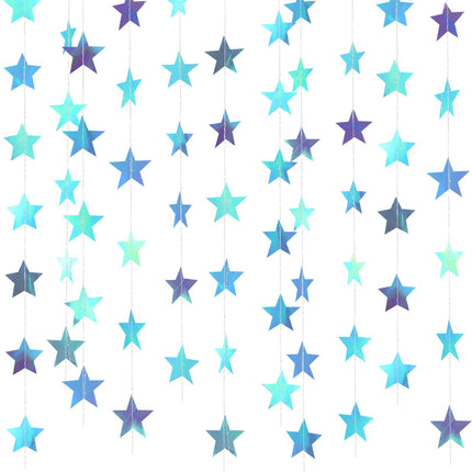 130 ft Star Garland Banner Decor, Gold