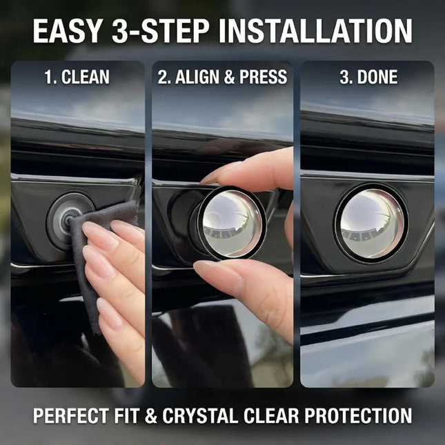 2-Pack Car Backup Camera Lens Protector, Ultra Clear Protective Film