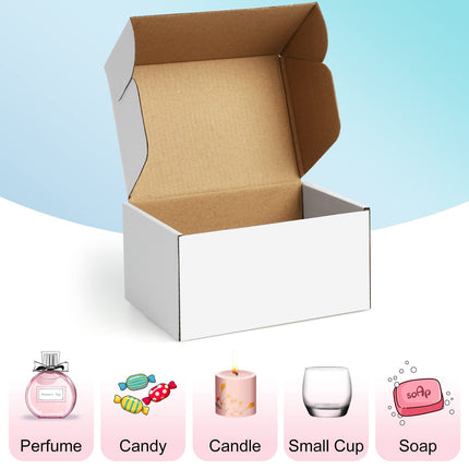 Shipping Boxes 6x4x3 inches, Small Boxes for Packaging 25 Pack