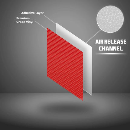 12"x60" (1FTx5FT) Clear 3D Carbon Fiber Textured Matte Flat Vinyl Wrap Auto Car Sticker Decal Film Sheet Bubble Free Air Release Technology with Tool Kit