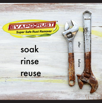 Heavy-Duty Rust Remover, Reusable Acid-Free Water-Based Solution, 32 oz - photo 3