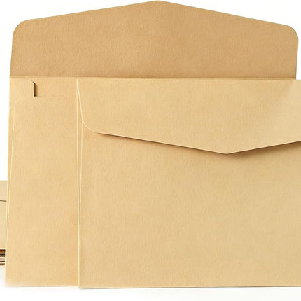 5x7 Envelopes 5x7 Envelopes for Invitations，10Pack a7 Envelopes Brown Envelope Card Invitation