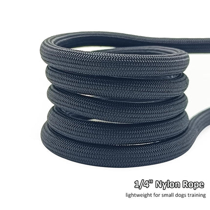 5/6/7 FT Slip Lead Dog Leash for Small Dogs, 1/4" Thin Nylon Rope