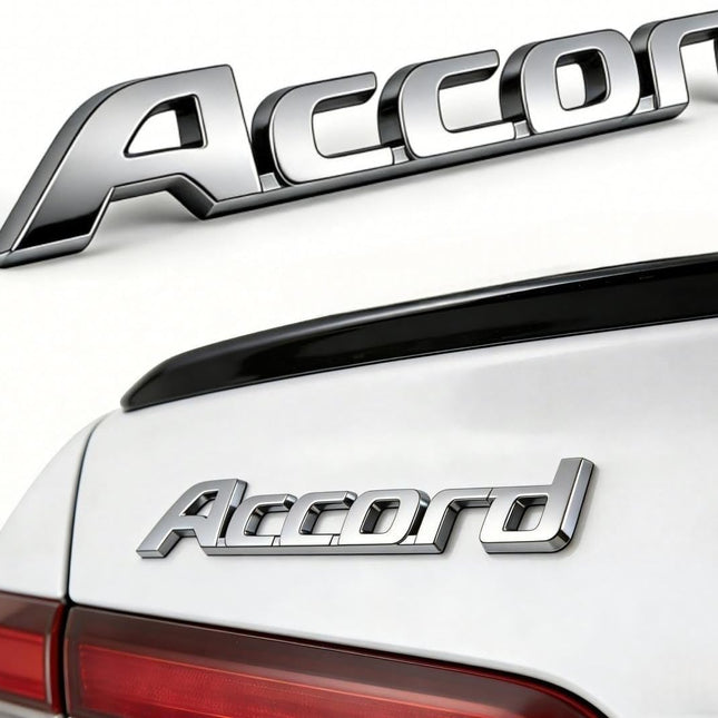 3D Emblem Replacement for Accord Parts Car Trunk Rear Door Badge Decal (B