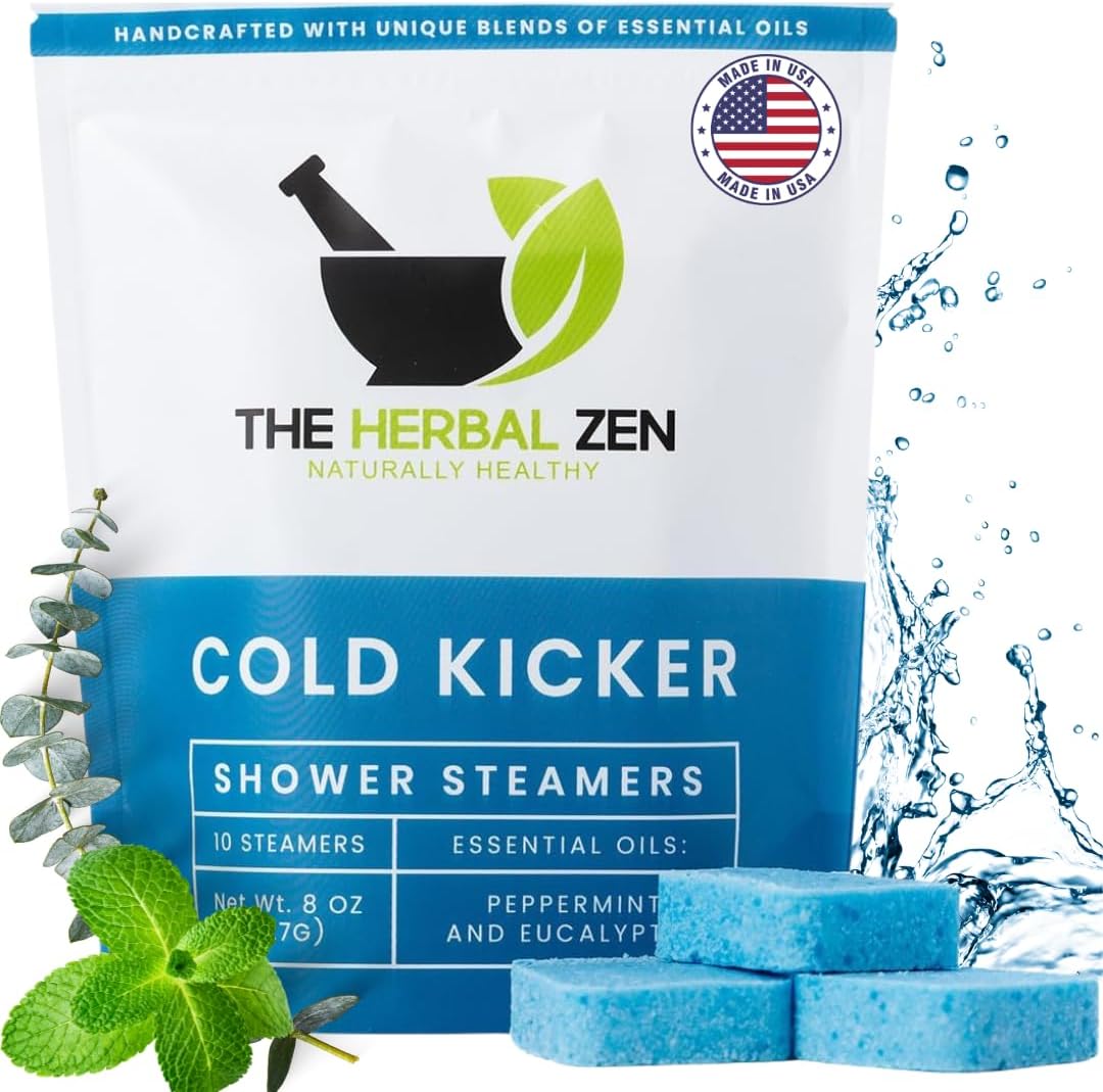 Peppermint & Eucalyptus Aromatherapy Shower Steamers, 10 Pack