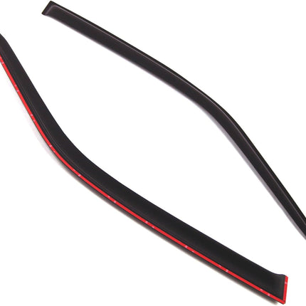 TuningPros Outside Mount Window Vent Visors Rain Guards Compatible with Toyota Tercel 1995-1999 | Side Window Wind Deflectors Rain Shields | Black Tinted, 2 Pcs Set, BGWV-456