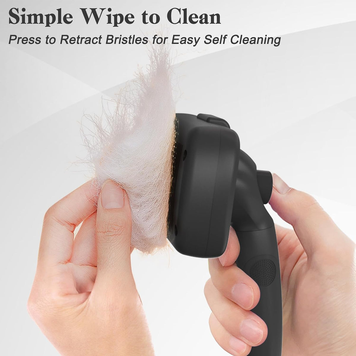 Self Cleaning Slicker Brush for Dogs & Cats - Skin Friendly Deshedding and Grooming Brush for Haired - photo 3