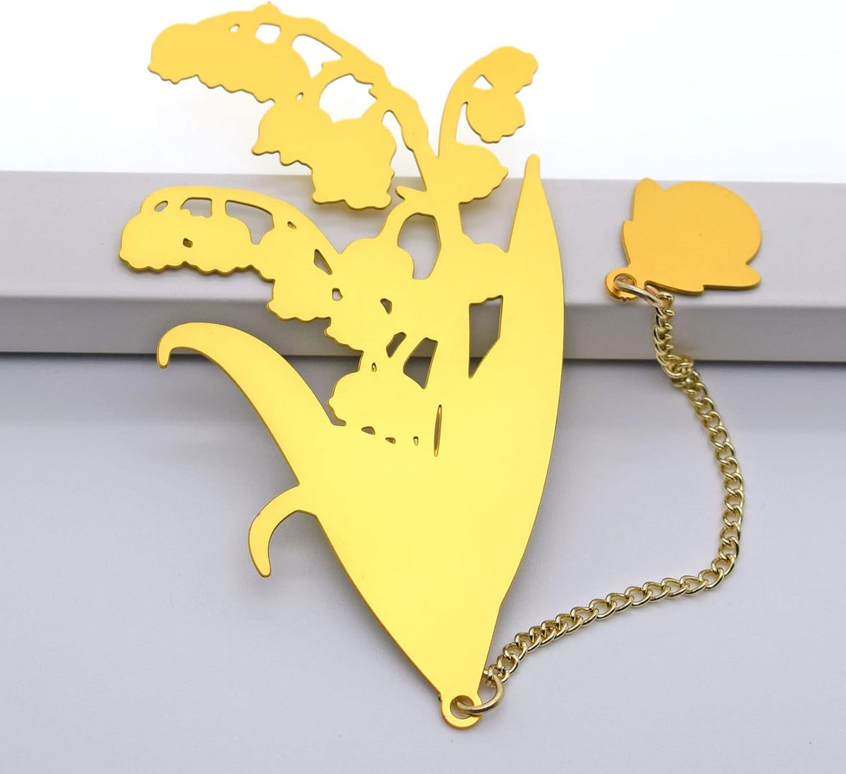 Metal Lily of the Valley Bookmark with Greeting Card & Gift Box - photo 3