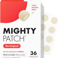 Mighty Patch Original by Hero Cosmetics — #1 Hydrocolloid Acne Pimple Patches 36 Count