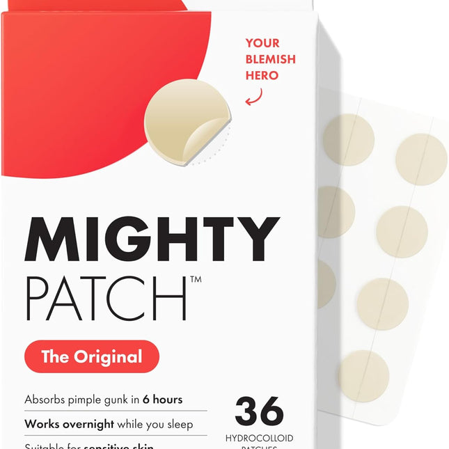 Mighty Patch Original by Hero Cosmetics — #1 Hydrocolloid Acne Pimple Patches 36 Count