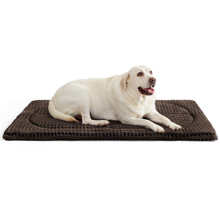Cama lavable para perro mediano, tapete para jaula, 36x23 in. Almohadilla para perrera