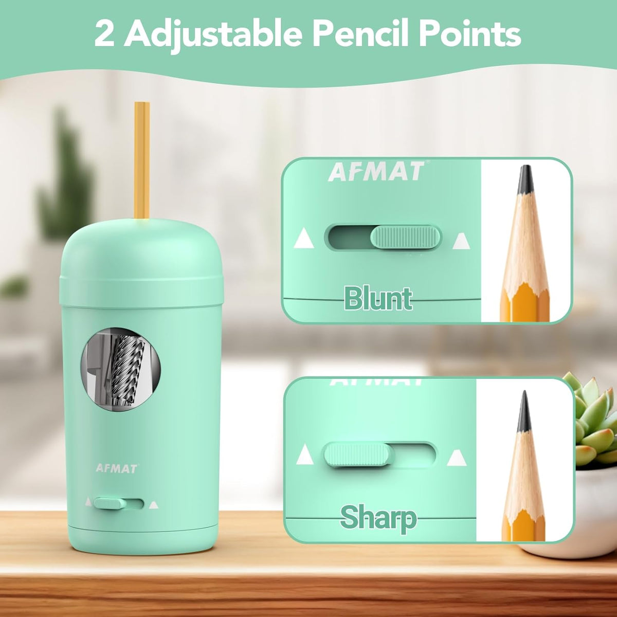 Electric Pencil Sharpener, Fully Automatic Pencil Sharpener - photo 4