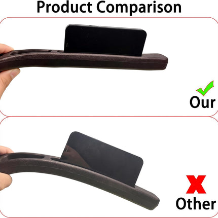 Car Seat Gap Filler Organizer of 2 - No Drop Seat Guard, Universal Car Seat Gap Filler, Durable Non-Slip Material, Easy 10-Second Install for Cars, Trucks & SUV (Black)