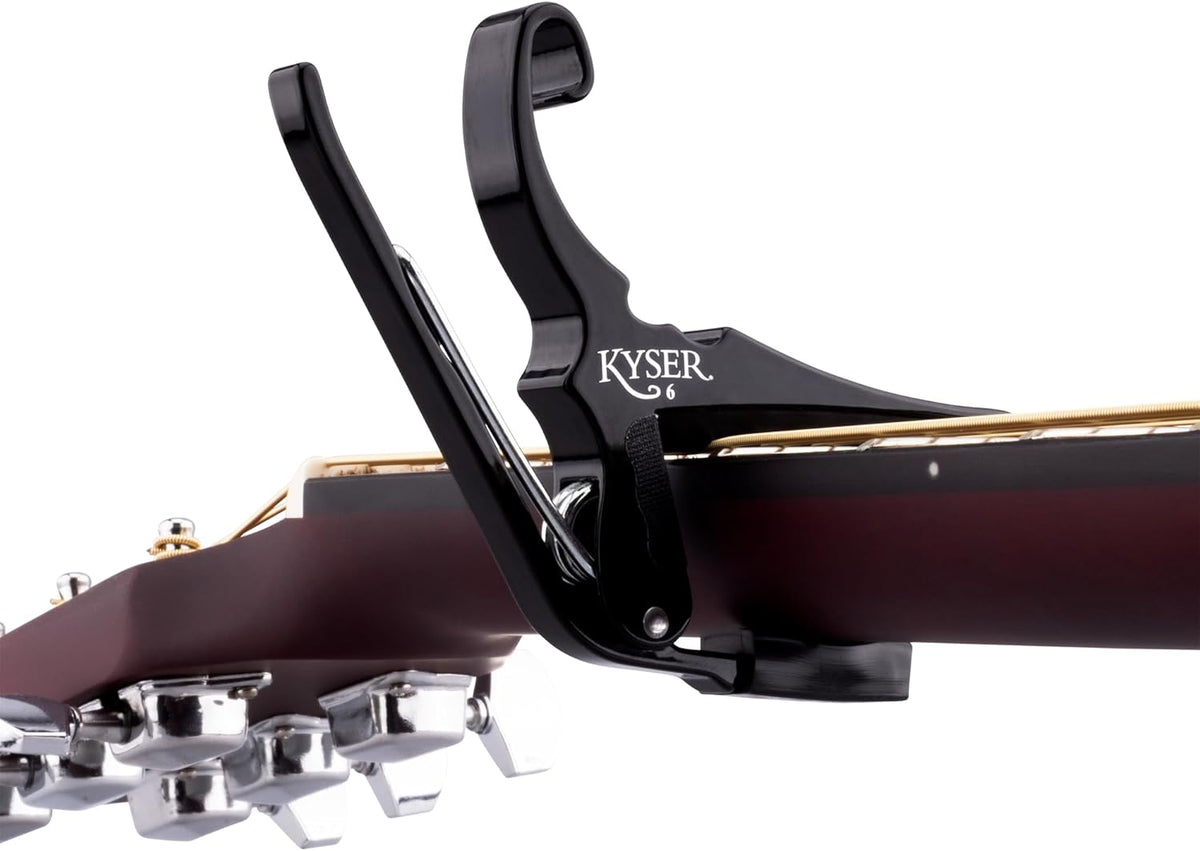 Quick-Change Guitar Capo for 6-String Acoustic Guitars, Black - photo 3