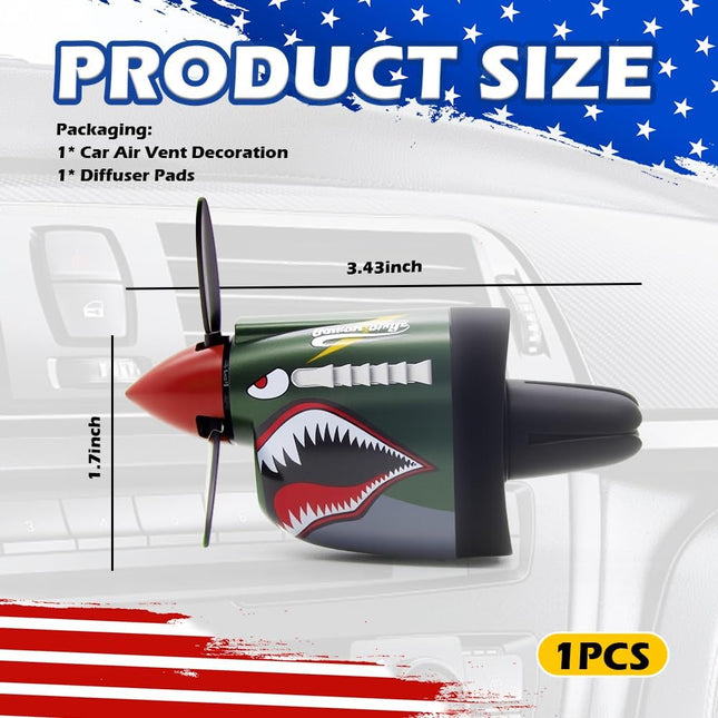 2026 P-40 Fighter Plane Car Vent Air Freshener Clip