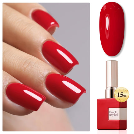 15ML Gel Nail Polish Pure Sheer Same Color Same Bottle Soak Off Gel Polish Art Manicure Salon DIY at Home for Women (Burgundy-A1129)