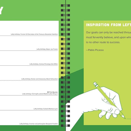 The Left-Hander's 2027 Weekly Planner Calendar
