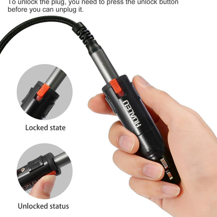 Lockable 1/4 TRS Female to 3Pin XLR Female Audio Adapter, Balance 6.35mm to XLR Adapter for Microphones, Mixing Consoles, and Power amplifiers-2 Pack-Black