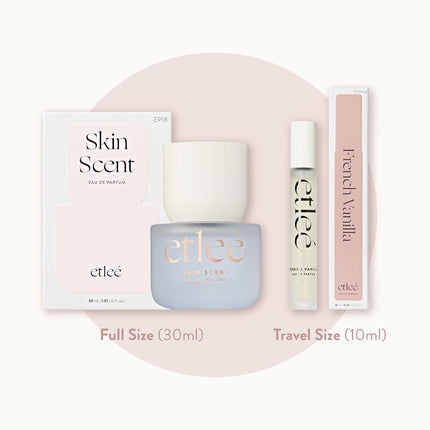 Skin Scent Eau de Parfum 1.01oz, Woody Musky Long Lasting Perfume With Ambroxan & Cetalox, Layerable Luxury Fragrance for Women & Men for Everyday Wear, Clean Scents Made in Korea