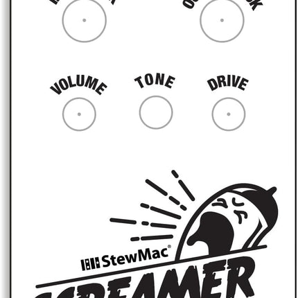 StewMac Screamer Pedal Kit, With White Enclosure (#2350-W)