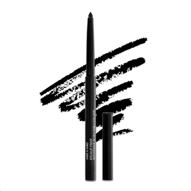 Retractable Eyeliner - Ultra-Fine Brush, Waterproof,16-Hour Long-Lasting Wear - Cruelty-Free & Vegan - Black