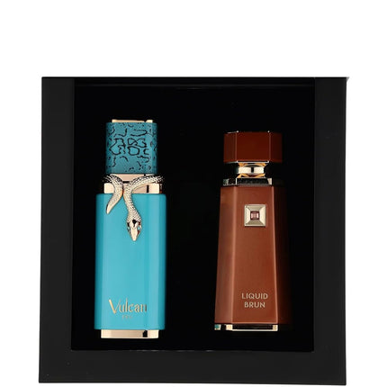 French Avenue Dusk Till Dawn Gift Set, Vulcan Feu and Liquid Brun Eau de Parfum, 100ml Each, Unisex Fragrance Collection