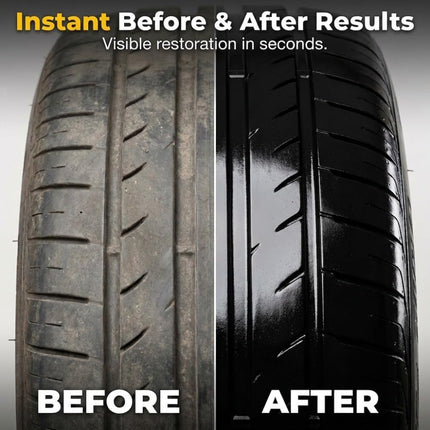 2 PACK Tire Shine Cream, Car Tire Ceramic Coating for Deep Black Gloss, Wheel Cleaning Wax with UV Blocking Dust, Tyre Nourish Cream for Long-Lasting Auto Care
