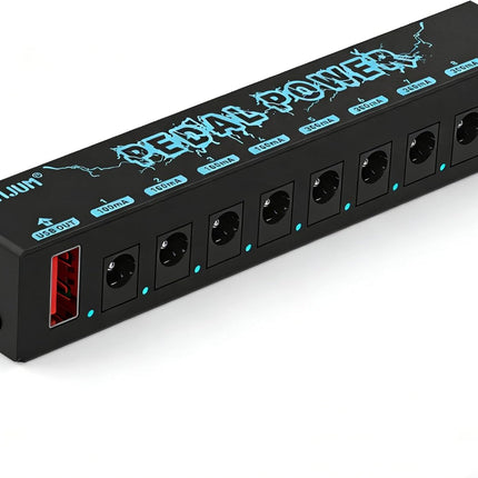 Guitar Pedal 8 Isolated DC Outputs, Low Noise, Metal Shell, Synchronous Output for Electric Guitar Effects Pedals