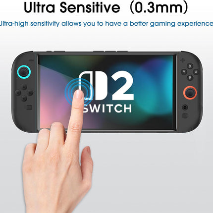 amFilm Tempered Glass Screen Protector Compatible with Nintendo Switch 2 7.9" 2025 Alignment Installation Frame (3-Pack)