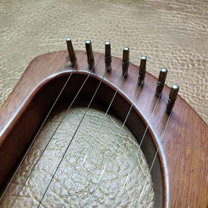 Lyre Harp Tuning Pins, String Anchor Hardware Kit: Tuning Pin Nails-Rivets Set | 40 Pins + 40 Rivets with L-Shape Tuning Wrench | For Small Lyre Harp/Stringed Instrument Tuning Repair Setup (as shown)