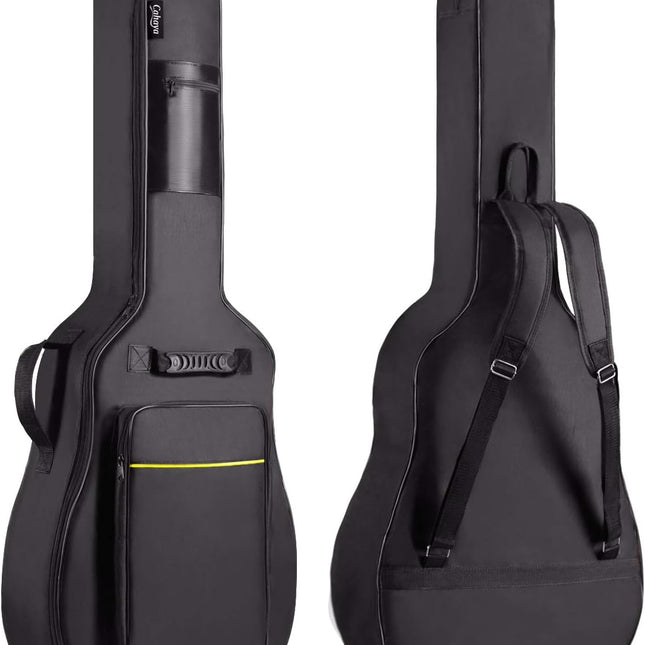 41 In Acoustic Guitar Gig Bag with 0.35 In Padding, Black