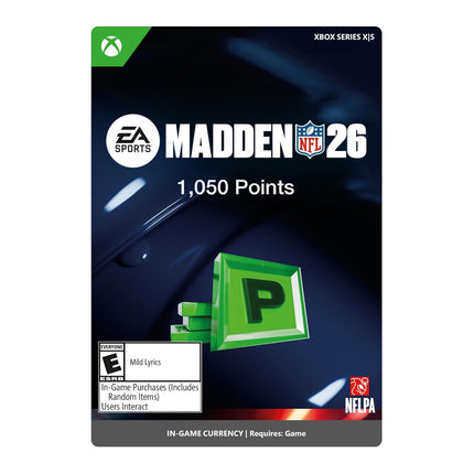 Madden NFL 26 | 1,050 MUT POINTS | Xbox Series X|S Digital