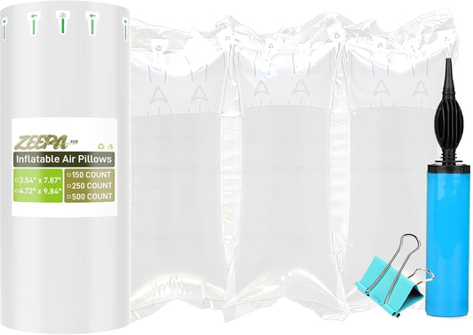 150 Count Packing Air Pillows for Shipping with Pump