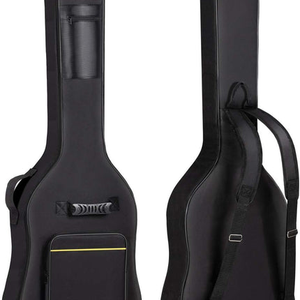 CAHAYA Bass Guitar Bag Gig Bag 0.3in Padding Black Padded Backpack Soft Electric Bass Case CY0222
