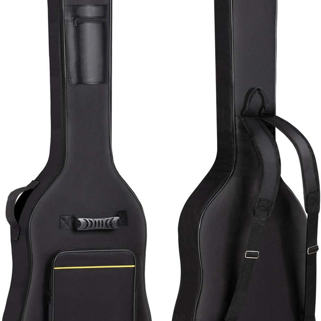 Bass Guitar Bag Gig Bag 0.3in Padding Black Padded Backpack Soft Electric Bass Case