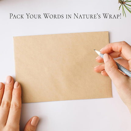 5x7 Envelopes 5x7 Envelopes for Invitations，10Pack a7 Envelopes Brown Envelope Card Invitation