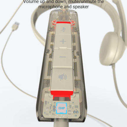 NUBWO HW02 USB Headset with Microphone Noise Cancelling &in-line Control, Ultra Comfort Computer Headset for Laptop pc, On-Ear Wired Office Call Center Headphone for Boom Skype Webinars (Apricot)