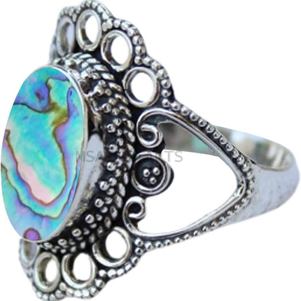 Solid 925 Sterling Silver Ring For Womens, Genuine Black Onyx Ring Gemstone Unique Handcrafted Ring