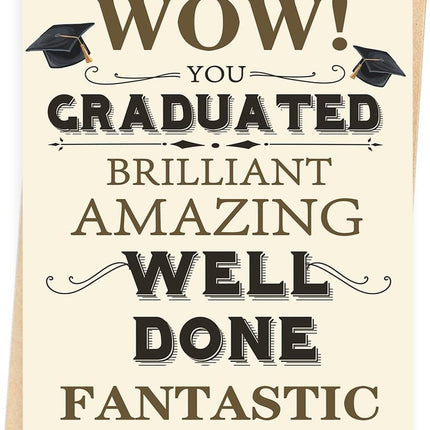 Graduation Card, Congratulations Graduate Card for Him Her, Congrats Grad Card for High School College Graduation Gift, Proud of You 2026 Graduation Card from Parents Family Friends