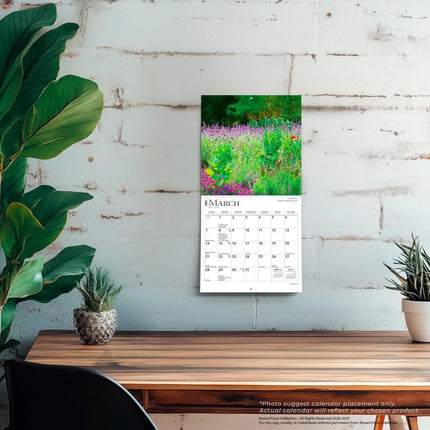 Gardens | 2027 7 x 14 Inch (Hanging) Monthly Mini Wall Calendar | BrownTrout | Gardening Outdoor Home